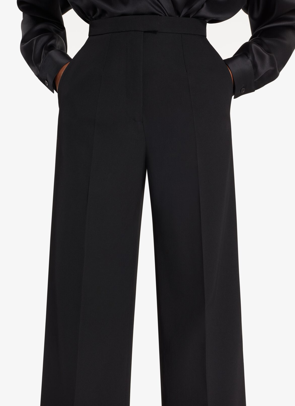 Tailored High-waist Trousers ALAÏA BLACK TAILORED HIGH-WAIST TROUSERS